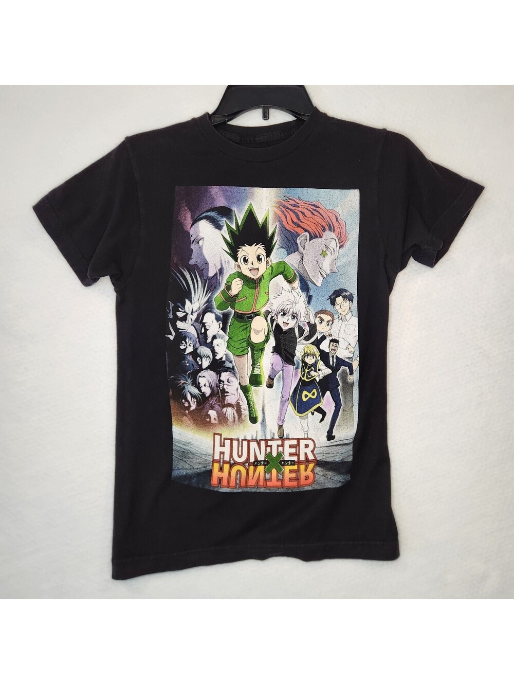 Hunter x Hunter Anime Graphic T-Shirt Black Small Cotton